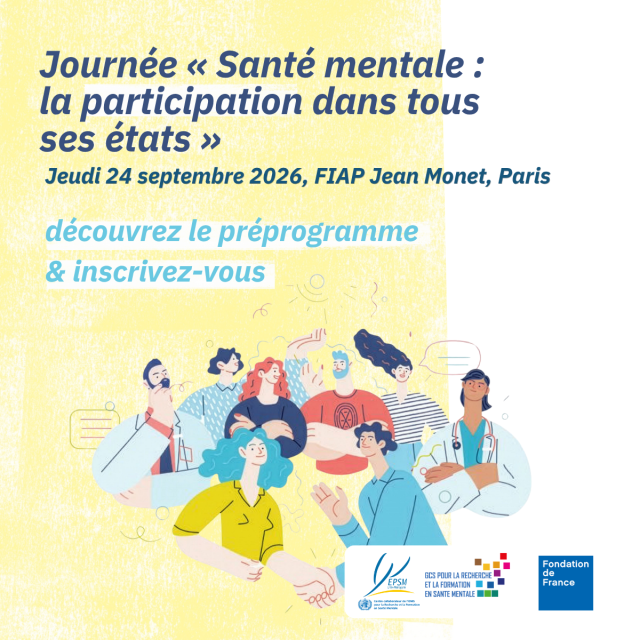 Journée santé mentale : la participation dans tous ces états" 24 septembre 2026